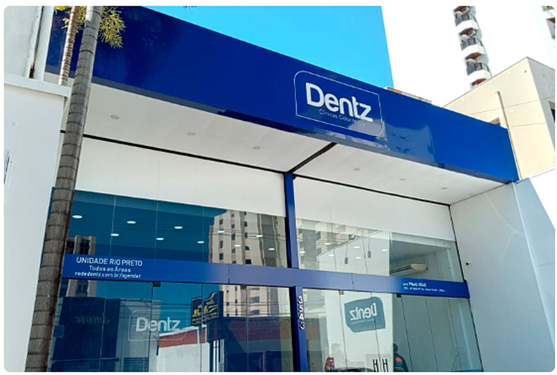 Fachada da unidade Dentz Rio Preto na Rua General Glicério